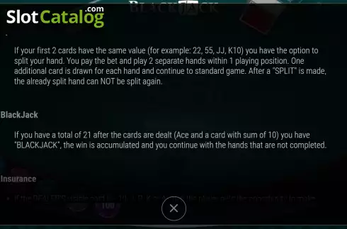 Скрин8. Blackjack (7777 Gaming) слот