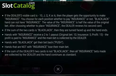 Скрин9. Blackjack (7777 Gaming) слот