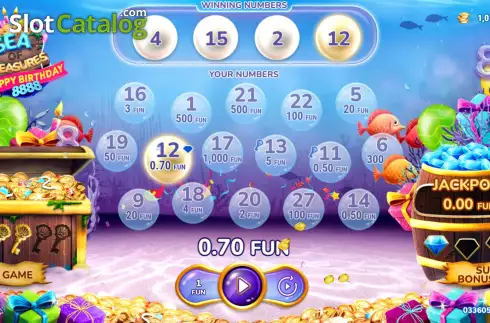 Скрин4. Sea of Treasures Happy Birthday слот