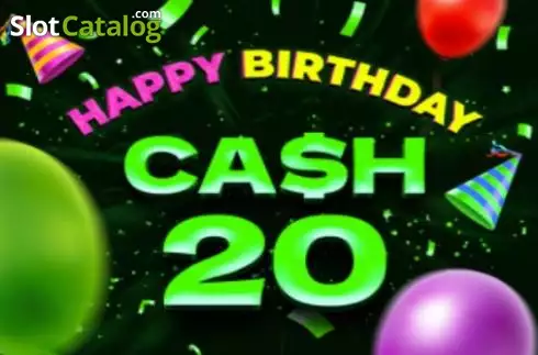 Cash 20 Happy Birthday логотип