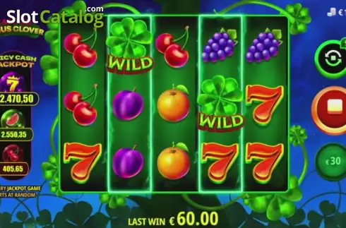 Скрин2. Cash 20 Bonus Clover слот