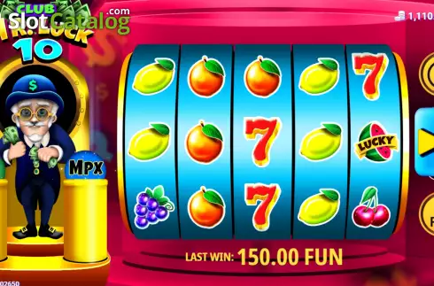 Скрин2. Club Mr. Luck 10 слот