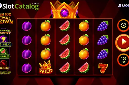Скрин2. Cash 100 Royal Crown слот