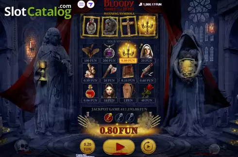Скрин3. Bloody Stakes and Riches слот