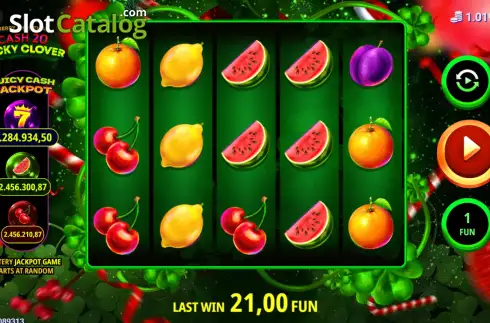 Скрин2. Cash 20 Lucky Clover Christmas слот