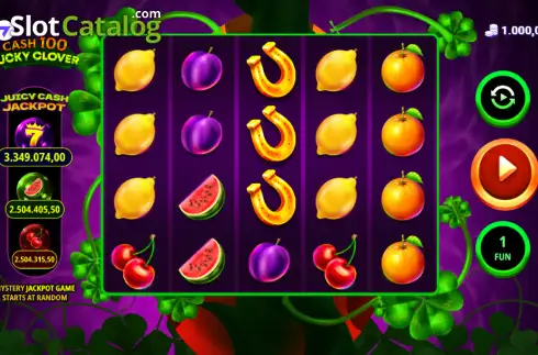 Скрин2. Cash 100 Lucky Clover слот