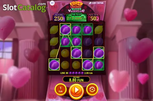 Скрин3. Crazy 100 Bucks Valentine слот