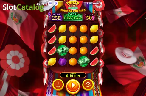 Скрин2. Crazy 100 Bucks Fiestas Patrias слот