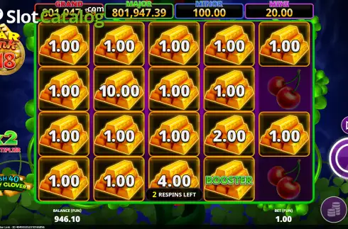 Скрин3. Cash 40 Lucky Clover Bar Link слот