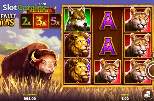 Скрин2. Buffalo in the Wilds слот