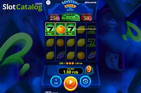 Скрин3. Mystery Crazy 5 Bucks слот