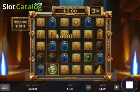 Скрин3. Pharaohs Cascade слот