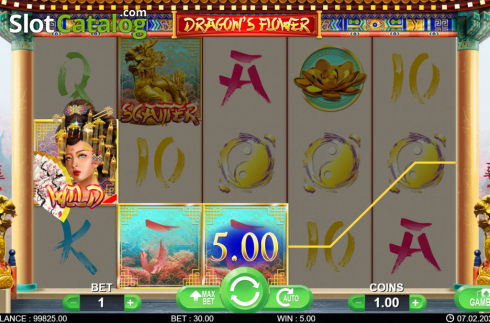 Скрин4. Dragon's Flower слот