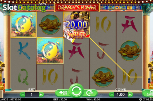 Скрин5. Dragon's Flower слот
