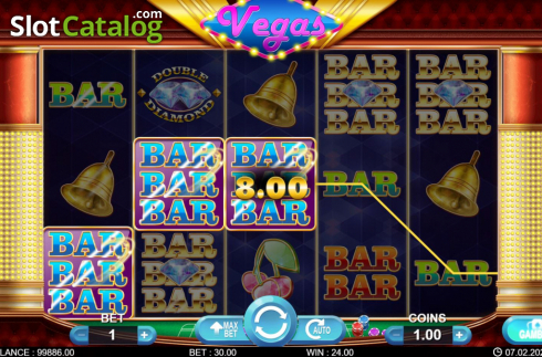 Скрин4. Golden Vegas (7mojos) слот