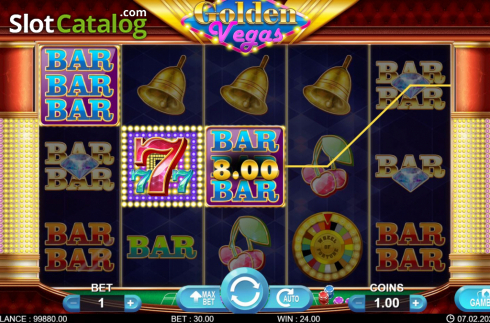 Скрин5. Golden Vegas (7mojos) слот