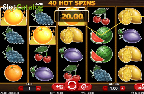 Скрин3. 40 Hot Spins слот