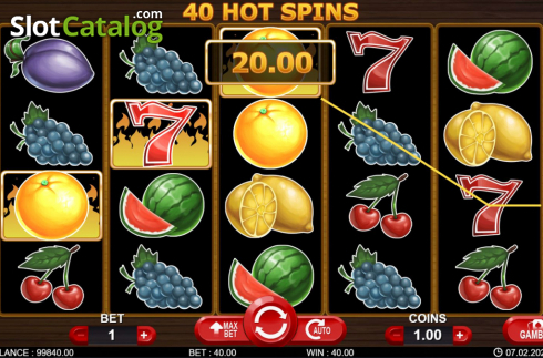 Скрин5. 40 Hot Spins слот