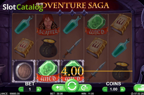 Скрин4. Adventure Saga слот