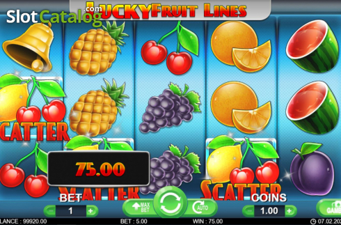 Скрин5. Lucky Fruit Lines слот