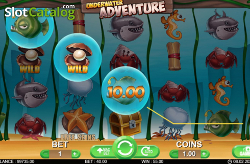Скрин5. Underwater Adventure слот