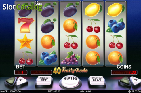 Скрин2. 40 Fruity Reels слот
