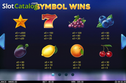 Скрин6. 40 Fruity Reels слот