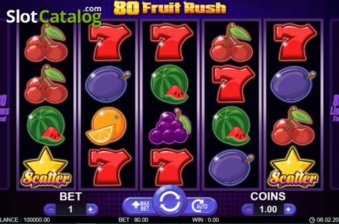 Скрин2. 80 Fruit Rush слот