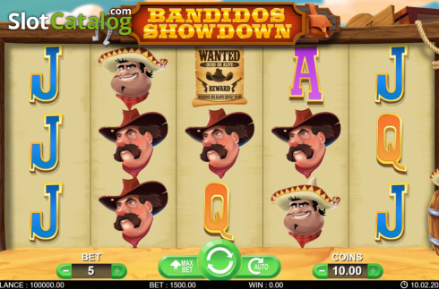 Скрин2. Bandidos Showdown слот