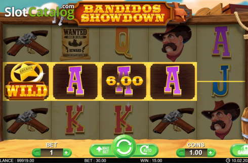 Скрин4. Bandidos Showdown слот