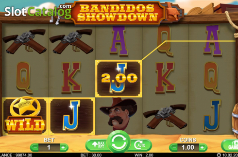 Скрин5. Bandidos Showdown слот