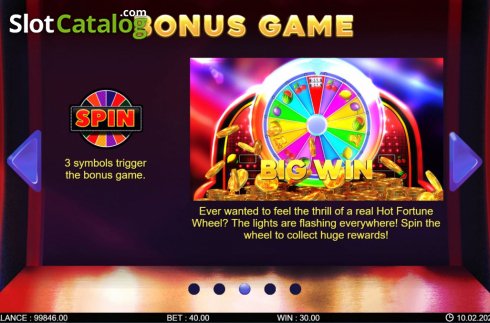 Скрин9. Hot Fortune Wheel слот