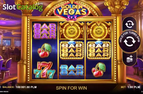 Скрин2. Golden Vegas 3x3 слот