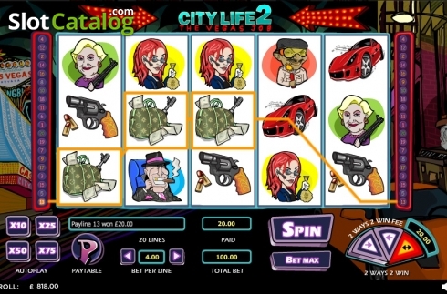Скрин2. City Life 2 – The Vegas Job слот