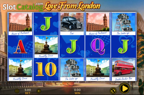 Скрин3. Love From London слот