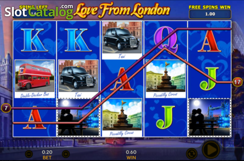 Скрин8. Love From London слот