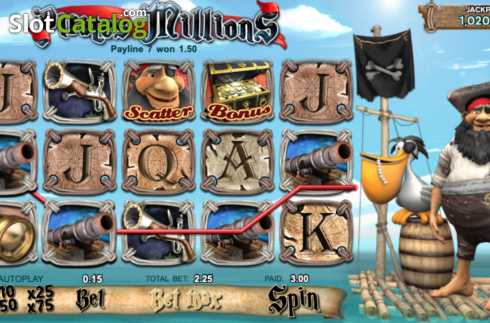 Скрин7. Pirates Millions слот