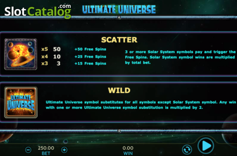 Скрин7. Ultimate Universe слот