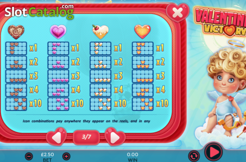 Скрин7. Valentines Victory слот