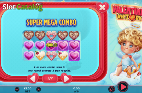 Скрин9. Valentines Victory слот