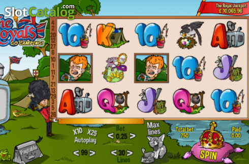 Скрин2. The Royals: Go Camping слот