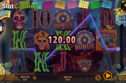 Скрин4. Noche De Los Muertos слот