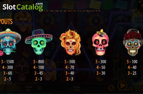 Скрин9. Noche De Los Muertos слот