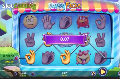 Скрин3. Happy Faces слот
