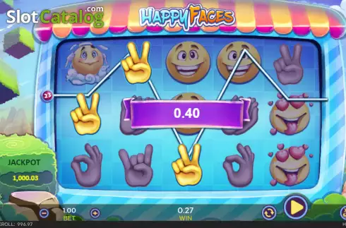 Скрин4. Happy Faces слот
