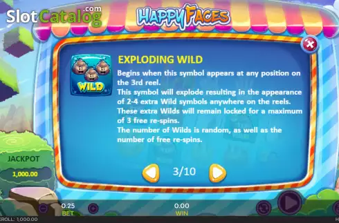 Скрин8. Happy Faces слот