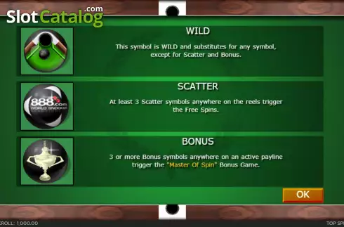 Скрин5. Top Spin Snooker слот