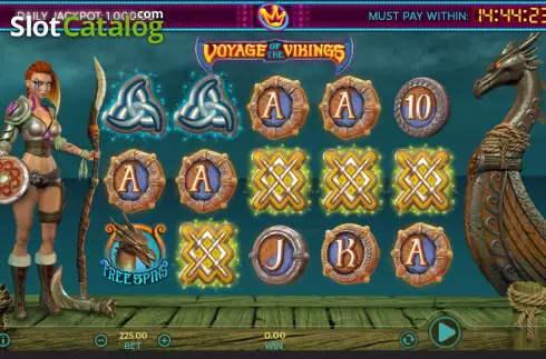 Скрин2. Voyage of the Vikings слот