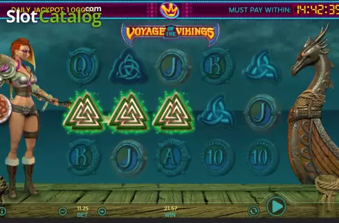 Скрин3. Voyage of the Vikings слот