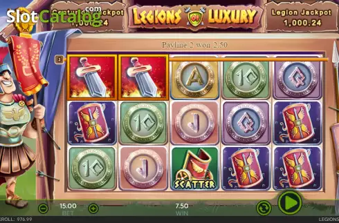 Скрин4. Legions of Luxury слот